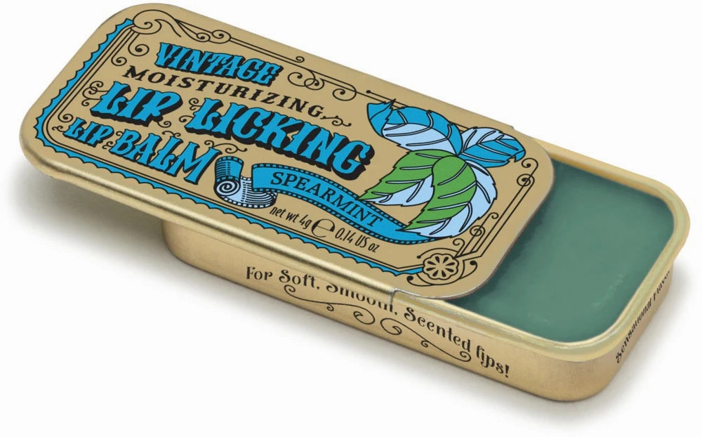 Lip Licking Lip Balm in Vintage Slider Tins