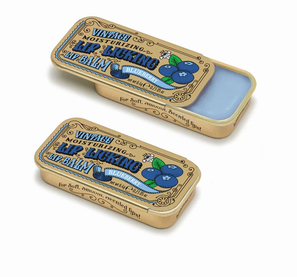 Lip Licking Lip Balm in Vintage Slider Tins