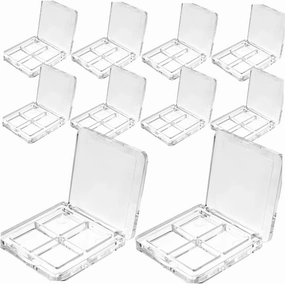 Lipstick Eye Shadow Empty 10pcs Eyeshadow Box 4-grid Compact Makeup Container