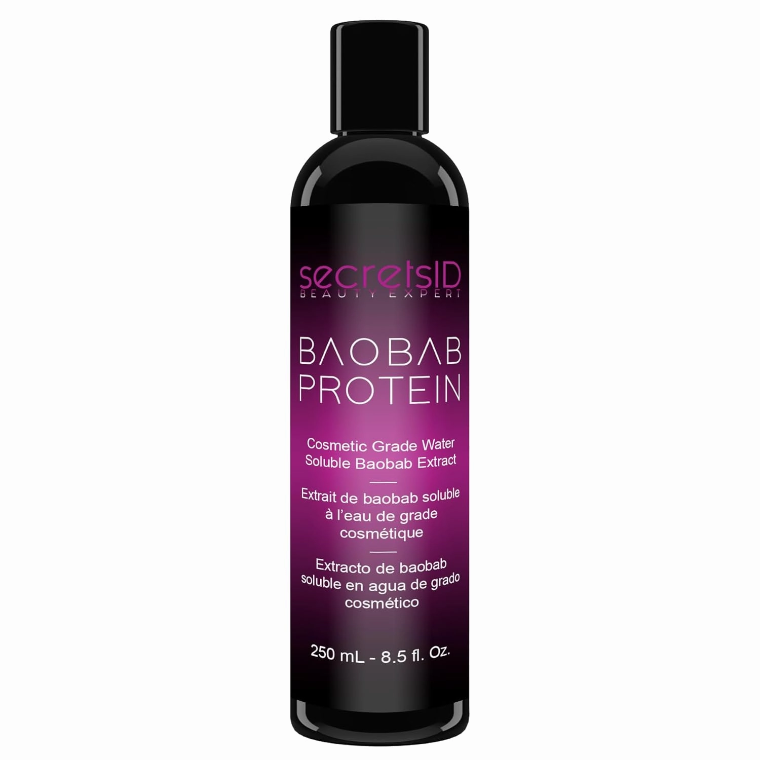 Liquid Baobab Protein - Pure Vegan Hydrolyzed Baobab Extract from African Trees for Haircare and Skincare - 8 Oz