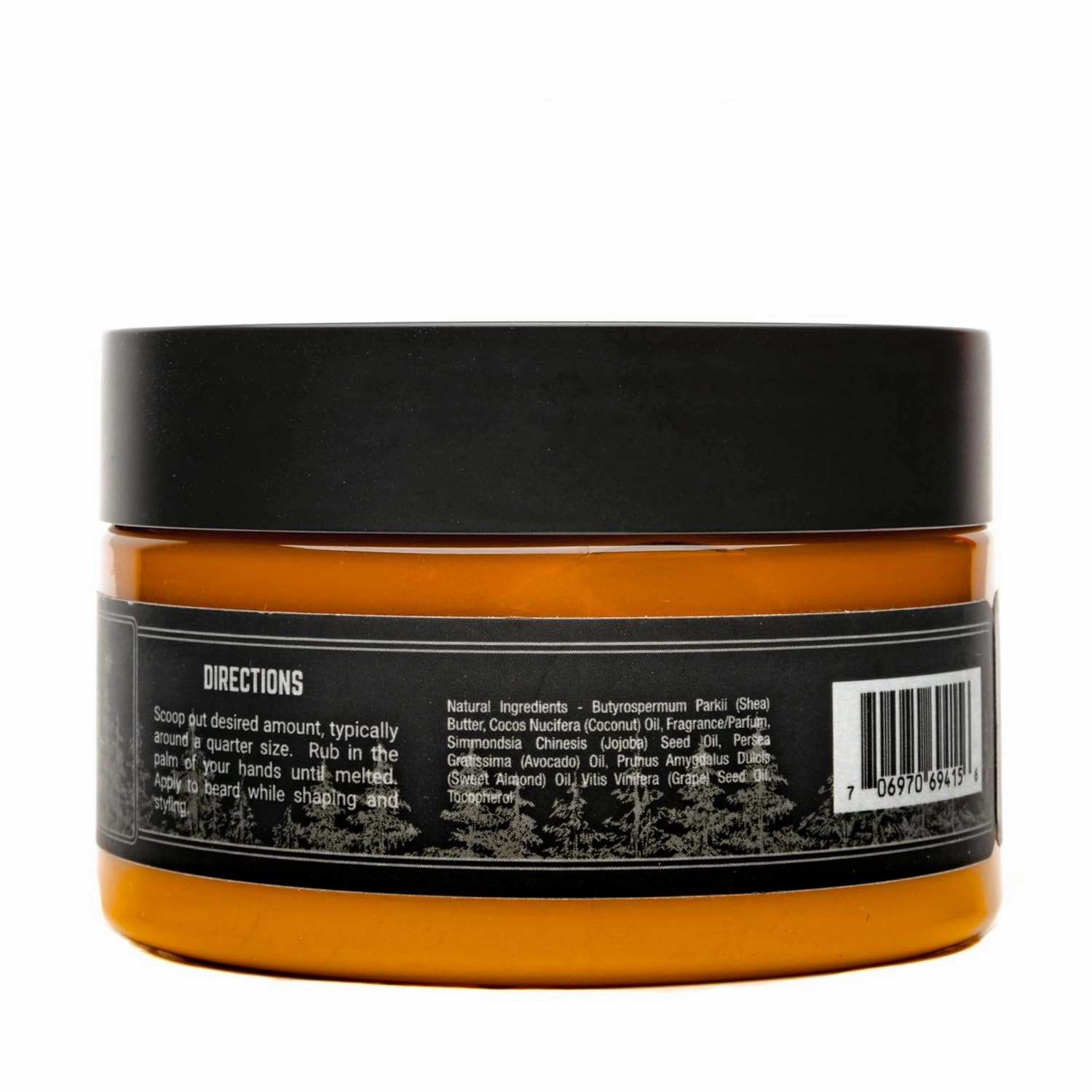 Live Bearded Beard Butter, 3 fl oz - Made in the USA - All-Natural Leave-in Conditioner and Softener with Shea | 1880 Scent - Bourbon, Bitters, Citrus