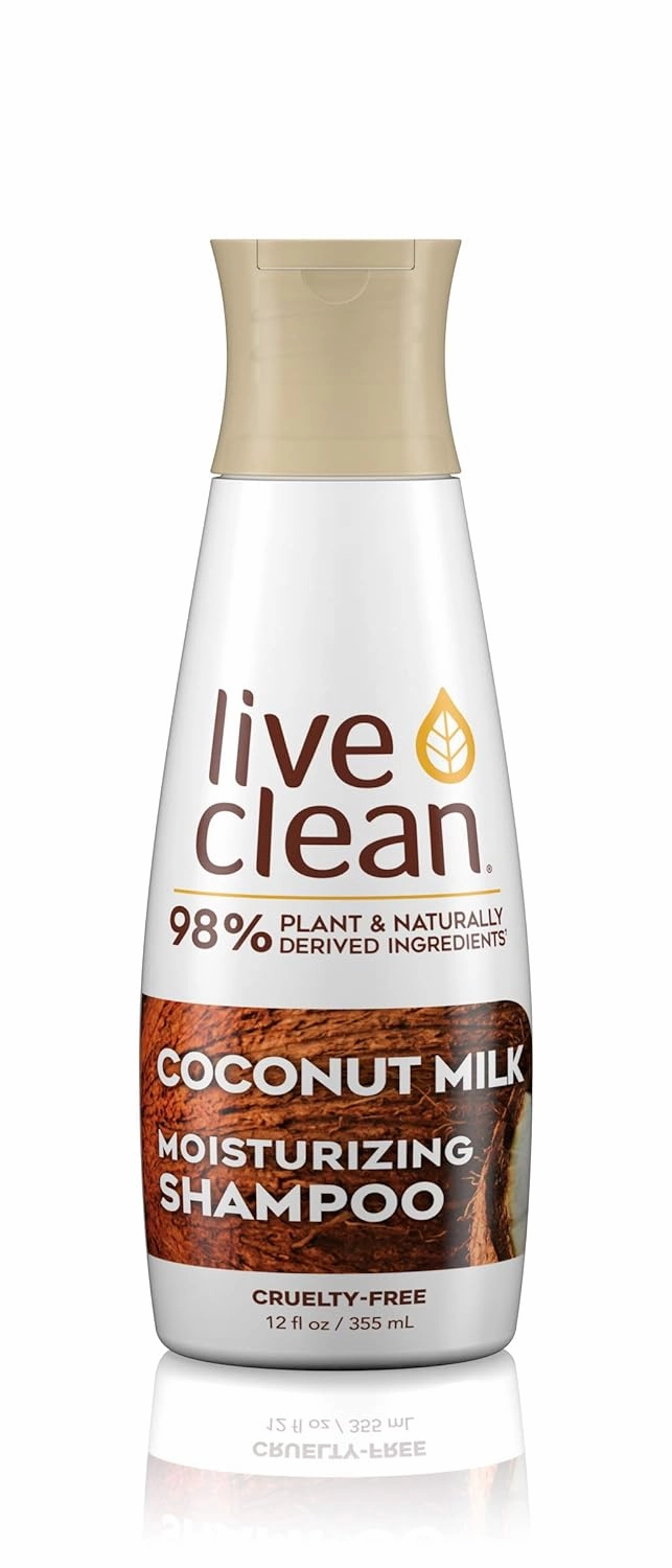 Live Clean Coconut Milk Moisturizing Shampoo, 12 Fl Oz