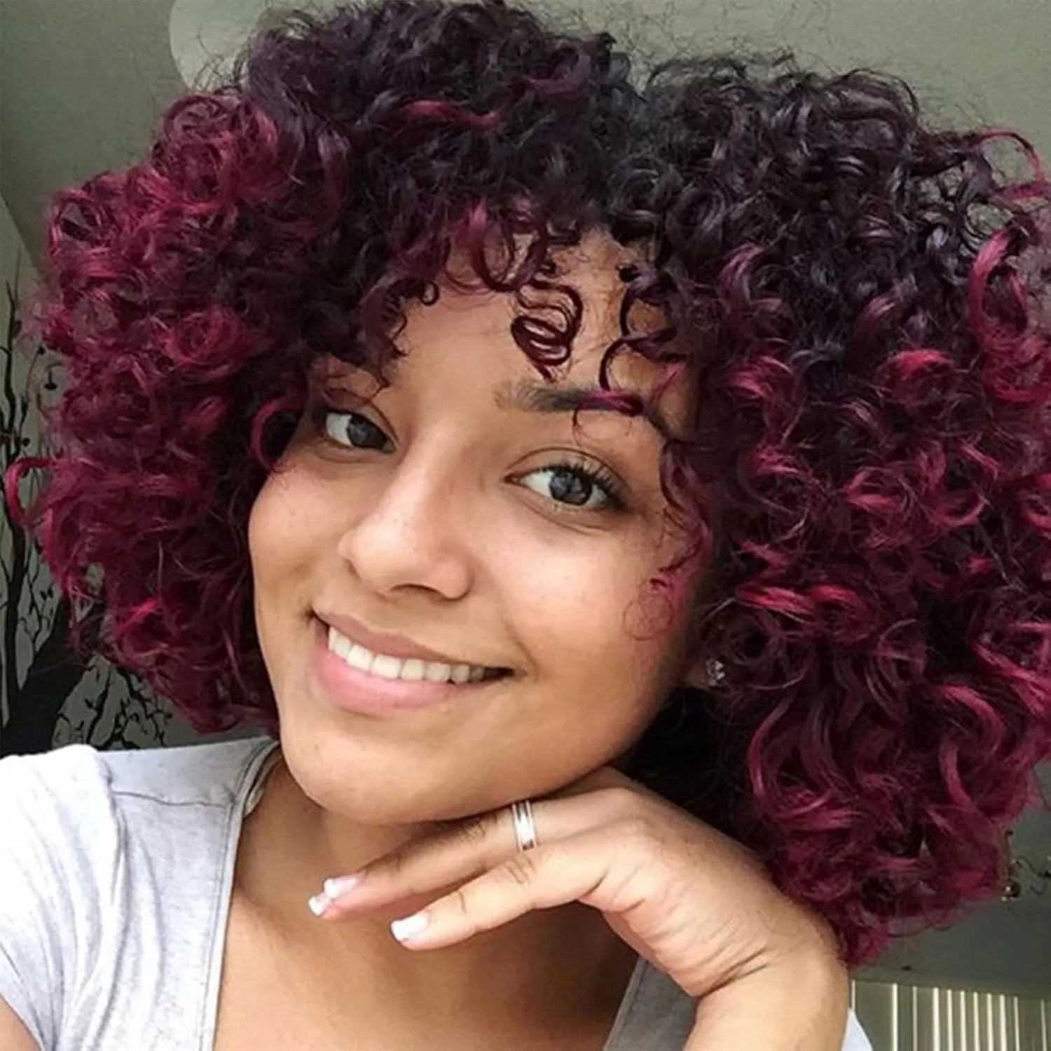 LIYATE 7 Packs Pre-Twisted Crochet Hair for Women Water Wave Beach Curls Synthetic Hair Extensions 10 Inch Deep Ocean Curly Crochet Braiding Hair (1B/Burgundy)