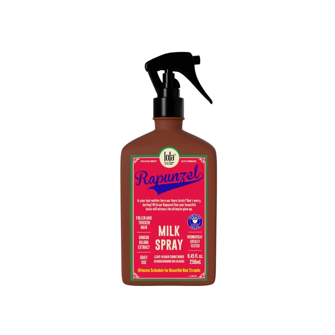 Lola From Rio – Rapunzel Milk Spray for Women – Hydrating Leave-In Conditioner & Detangler – Lightweight Moisturizing Hair Treatment for Dry, Damaged Hair – 8.45 fl oz