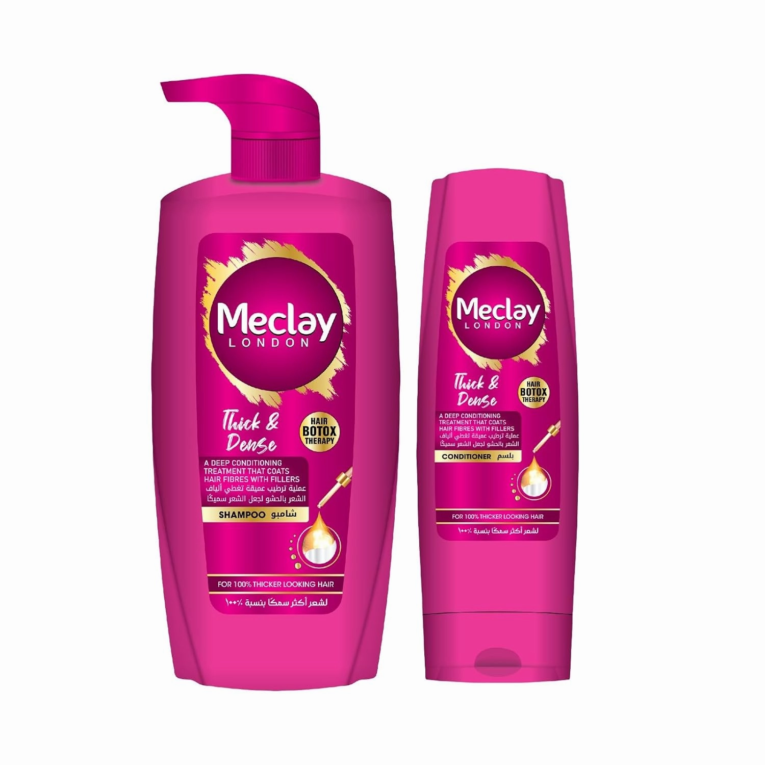 London Thick & Dense Sulfate Free Shampoo 22.4 OZ With Conditioner 6 OZ Pair Box