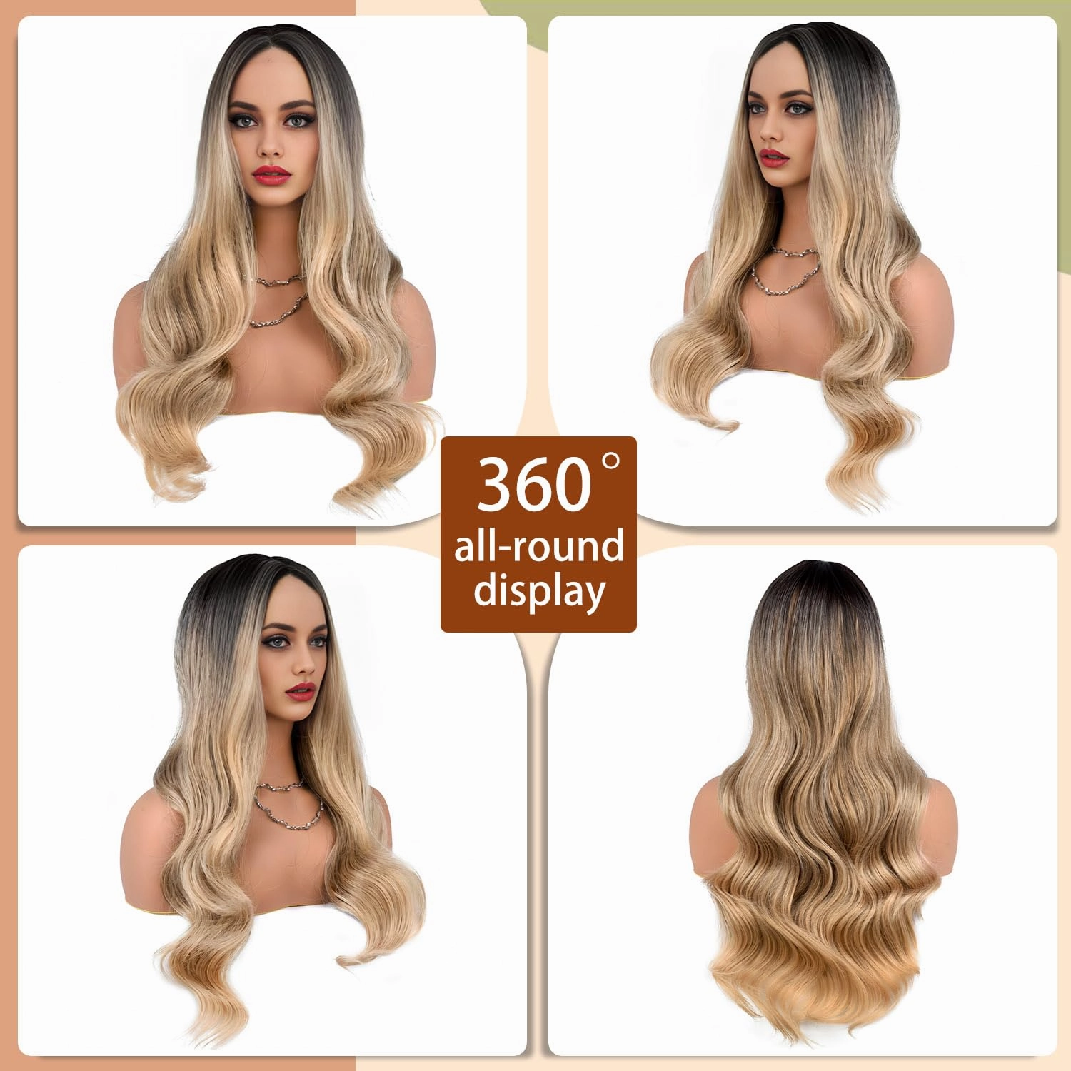 Long Black Wig for Women Wavy Wig Long Black Wig for Women Wavy Wig
