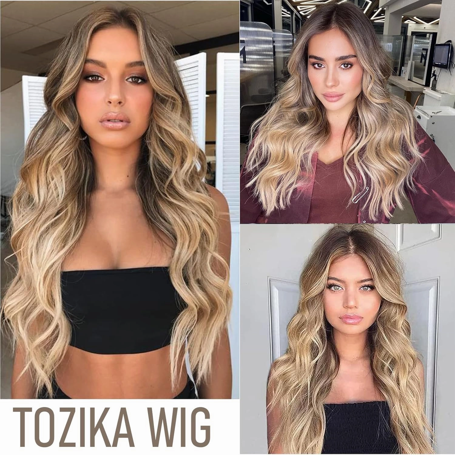 Long Black Wig for Women Wavy Wig Long Black Wig for Women Wavy Wig