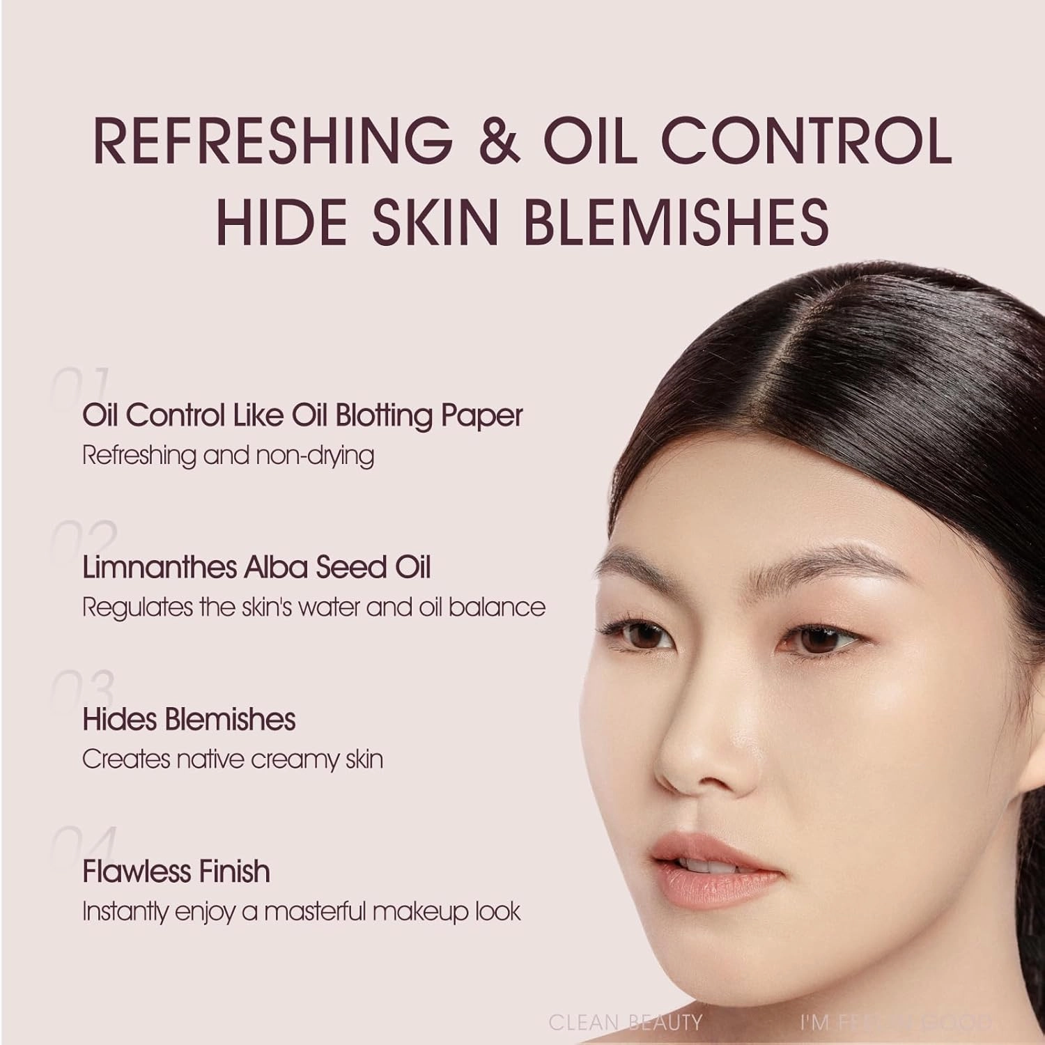 Long-Lasting Cushion Foundation, Natural Cover Foundation Makeup, Breathable and Lightweight Makeup Cushion Foundation, for Light Medium Skin, Yellow Undertone, 0.45 Fl Oz (Pack of 1)
