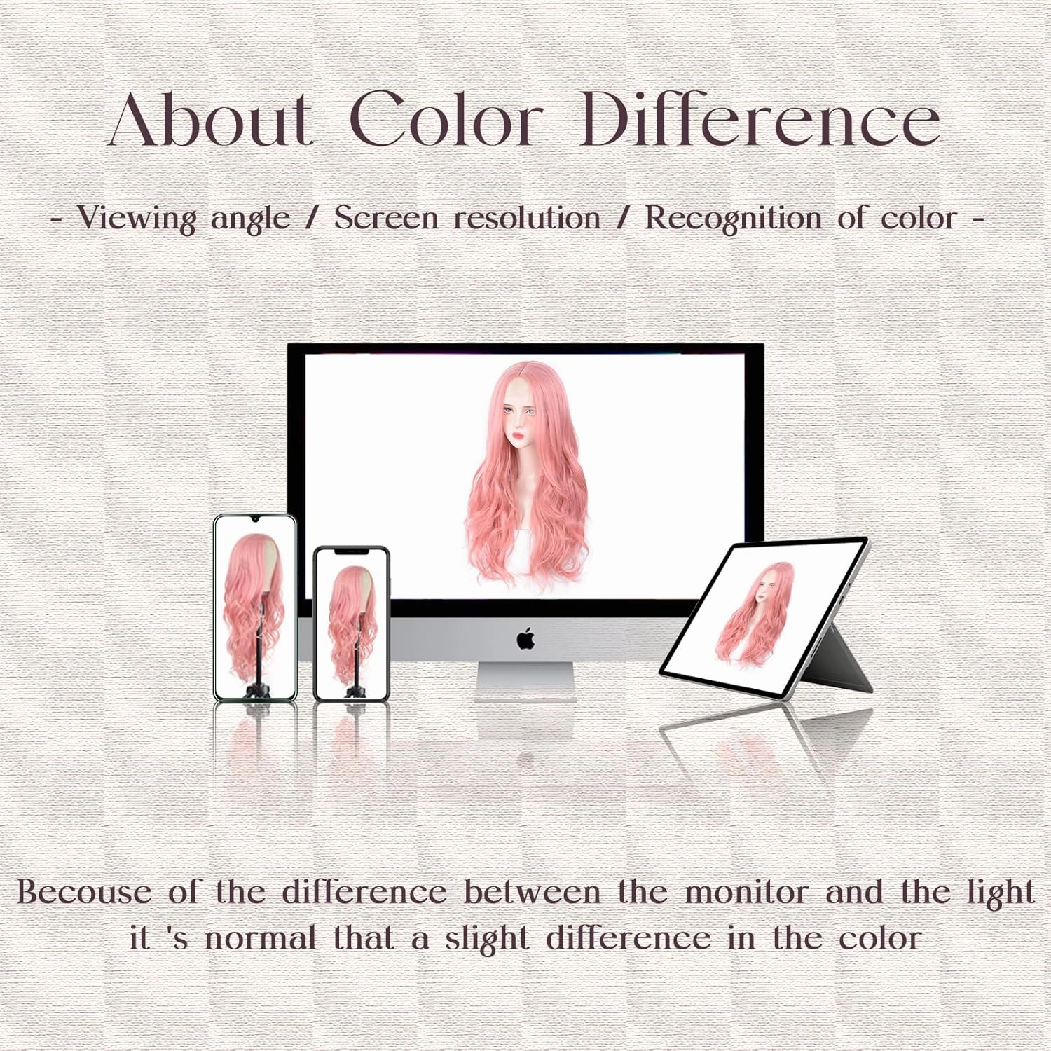 Long Pink Wavy Wig for Women -26inch Middle Part Long Pink Curly Wavy Wigs Heat Resistant Synthetic Hair Looking Natural, Fiber wig for Daily Party Use