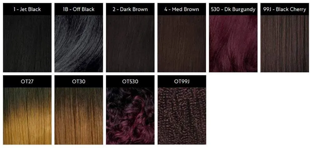 LOOSE DEEP SWOOP SIDE BANG (1 Jet Black) - Freetress Equal Synthetic Drawstring Bang & Ponytail