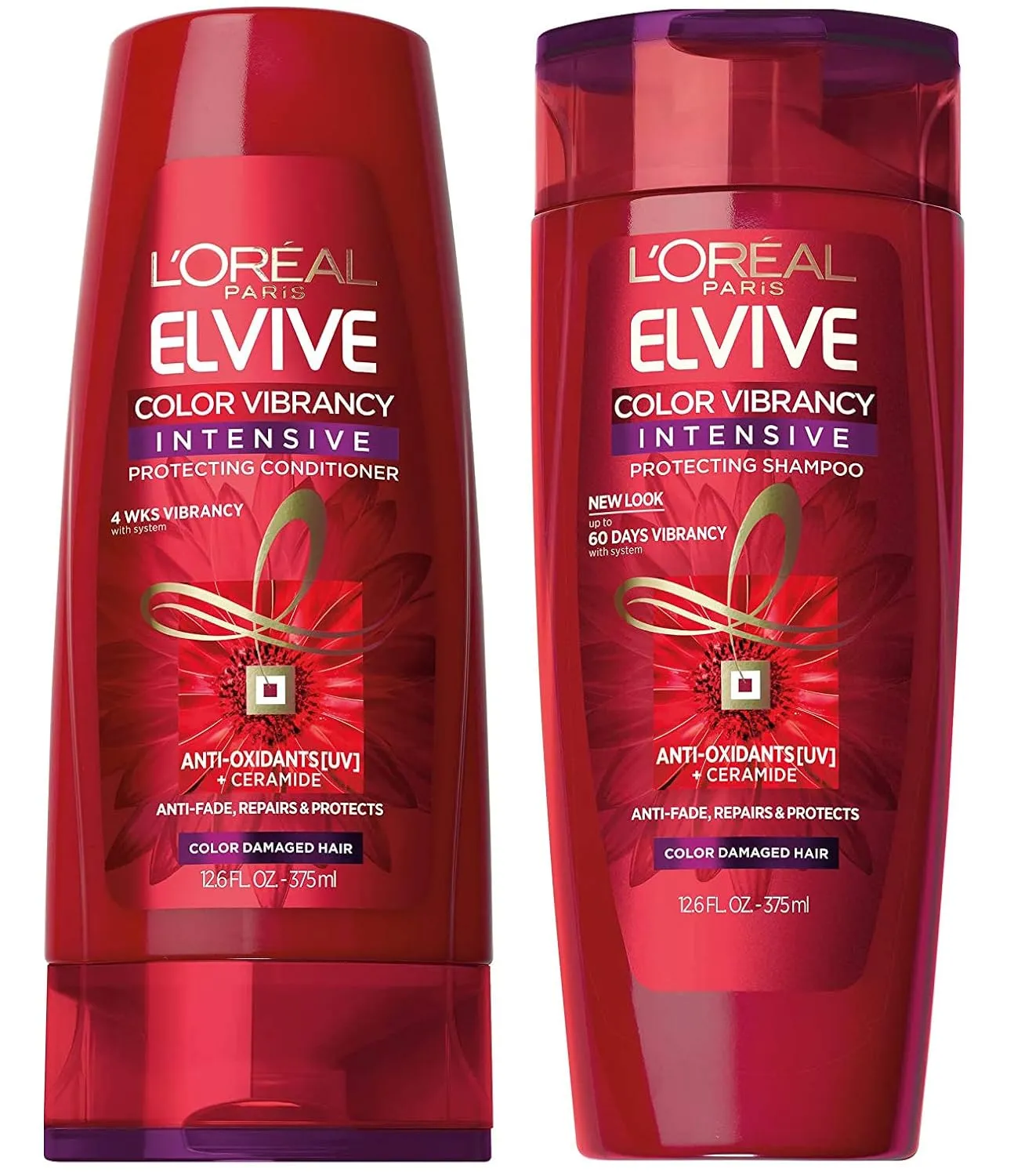 L'Oreal Paris Elvive Color Vibrancy Protecting Shampoo and Conditioner Set, 12.6 Ounce Each