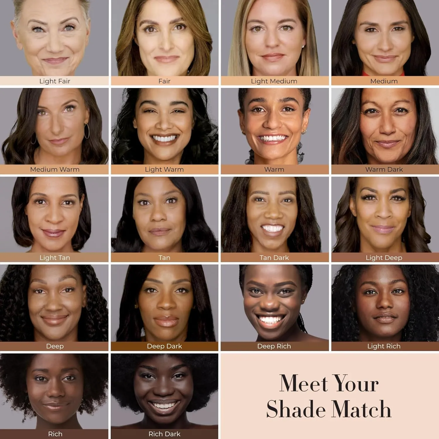 LUMINESS Silk Airbrush Spray Foundation & Buffing Brush Kit – Full Coverage Foundation & Dual-Sided Buffing Brush - Buildable Coverage, Anti-Aging Formula Hydrates & Moisturizes (Shade - Rich Dark)