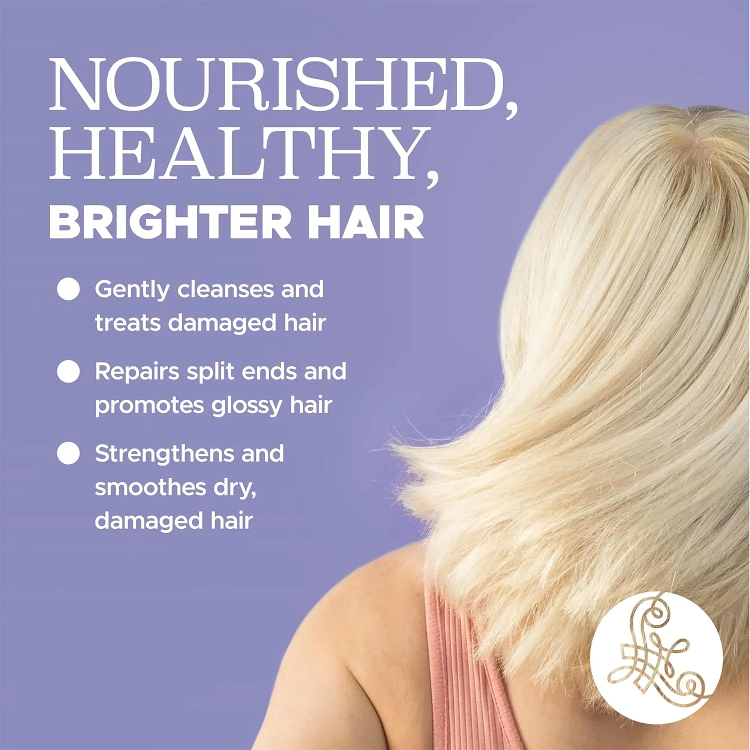 Luseta Purple Shampoo for Women - Blonde, Grey, Color Treated, Curly and Damaged Hair - 16.9oz, Sulfate & Paraben Free