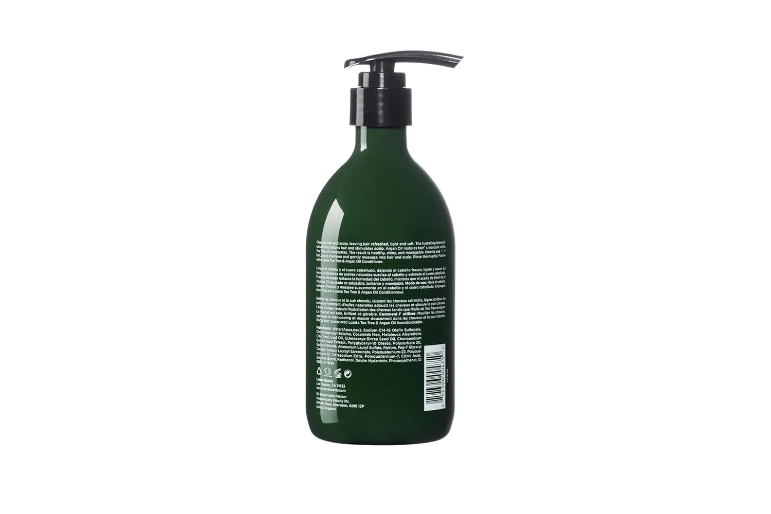 Luseta Shampoo and Conditioner Set with Tea Tree and Argan Oil for Oily Hair Clarifying, Fighting Dandruff Sulfate Paraben Free for Men and Women 2x16.9oz