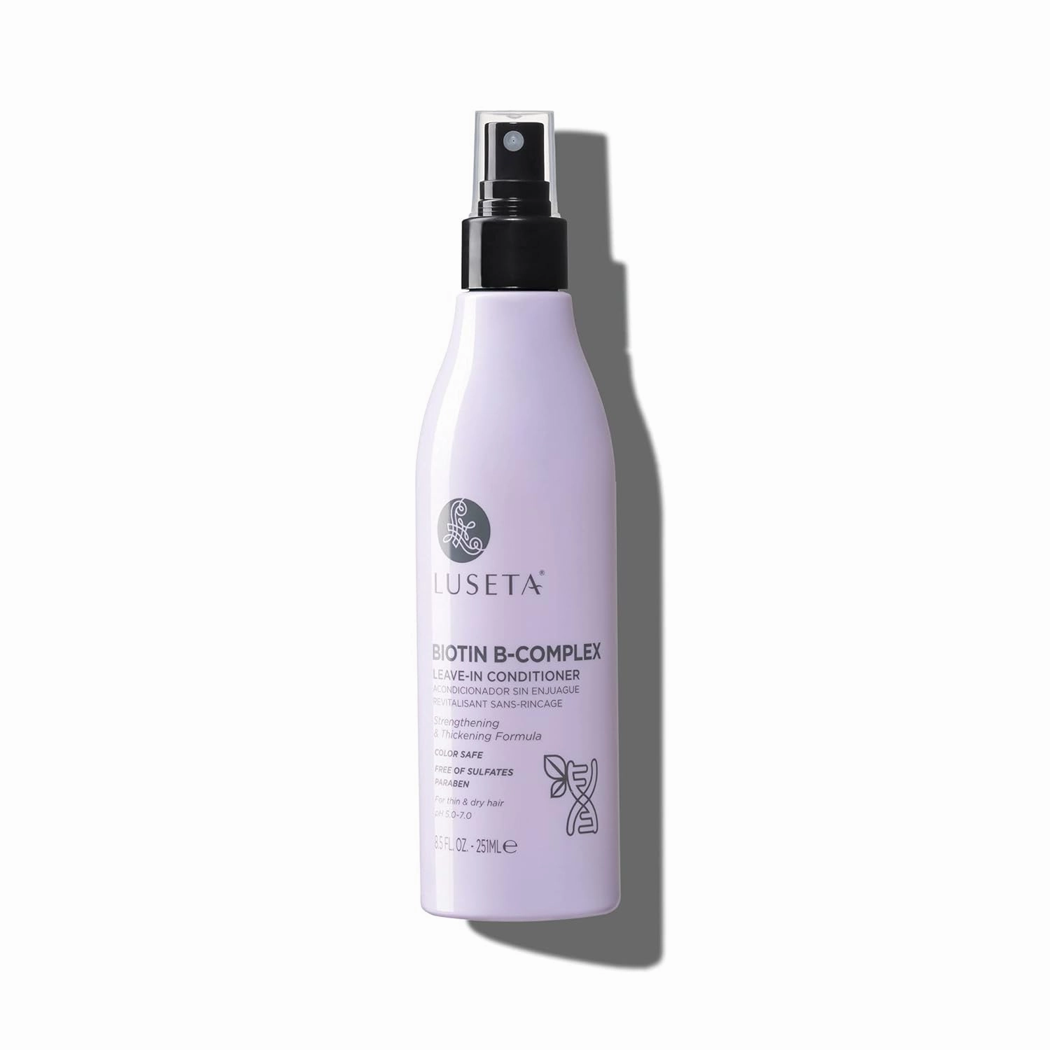 Luseta Biotin B-Complex Leave in Conditioner for Dry Hair - Hair Loss Treatment for Thinning Hair With Biotin Caffein and Argan Oil for Men & Women 8.5Fl Oz