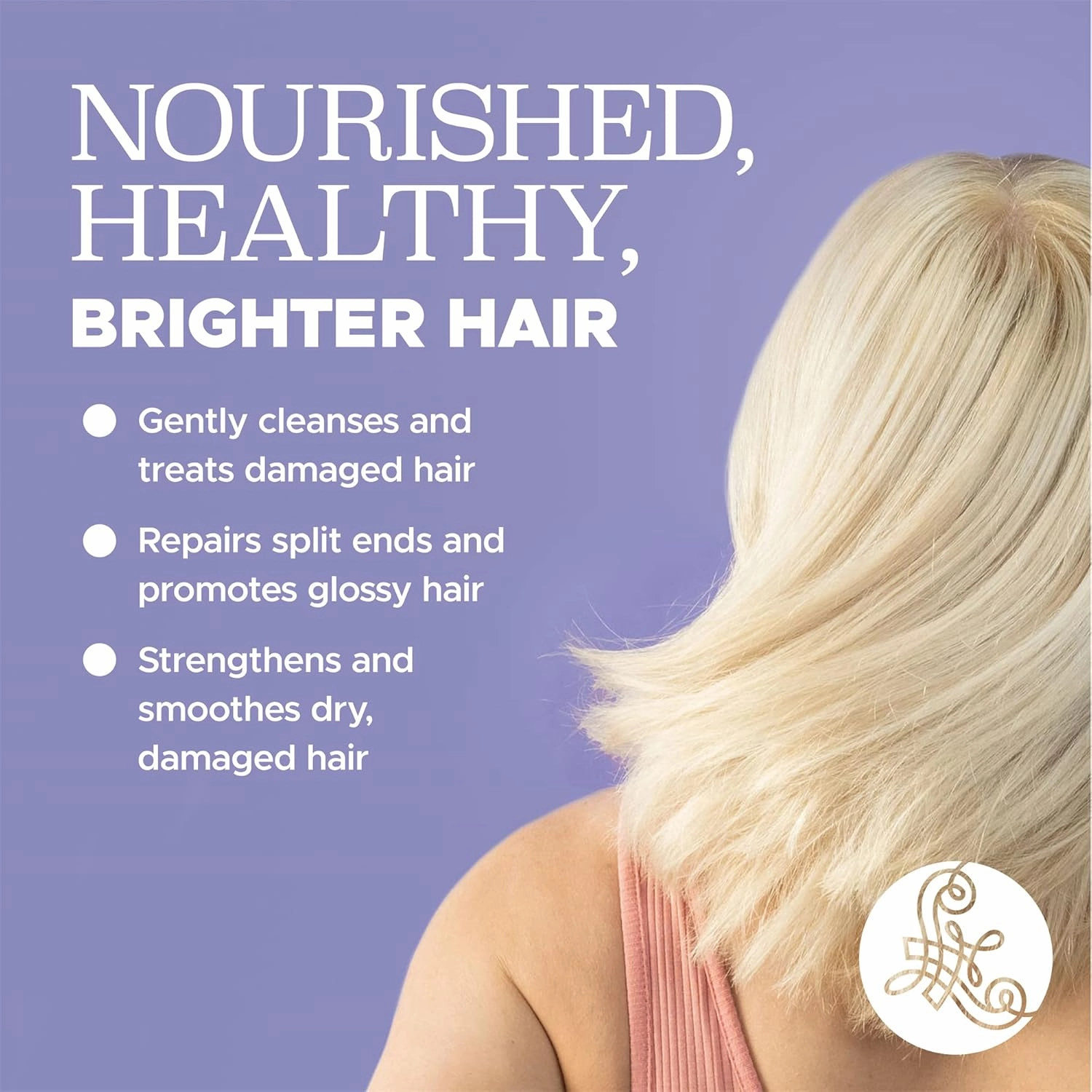 Luseta Purple Conditioner for Colored, Grey, Blonde & Dry/Damaged Hair - Women's Sulfate & Paraben Free, 16.9oz