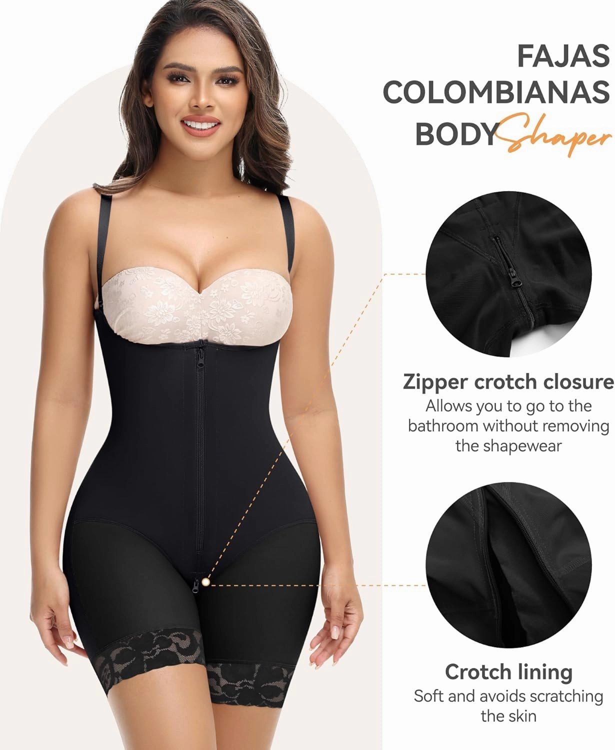 M MYODRESS Fajas Colombianas Moldeadoras Shapewear Tummy Control Body Shaper Stage 2 Compression Garment
