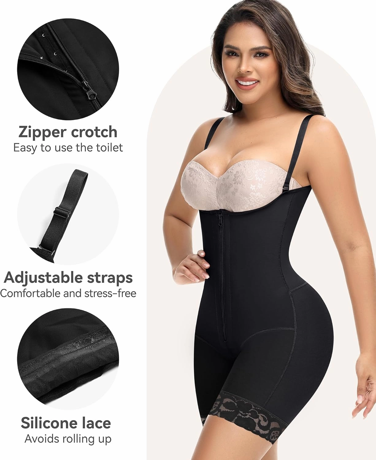 M MYODRESS Fajas Colombianas Moldeadoras Shapewear Tummy Control Body Shaper Stage 2 Compression Garment