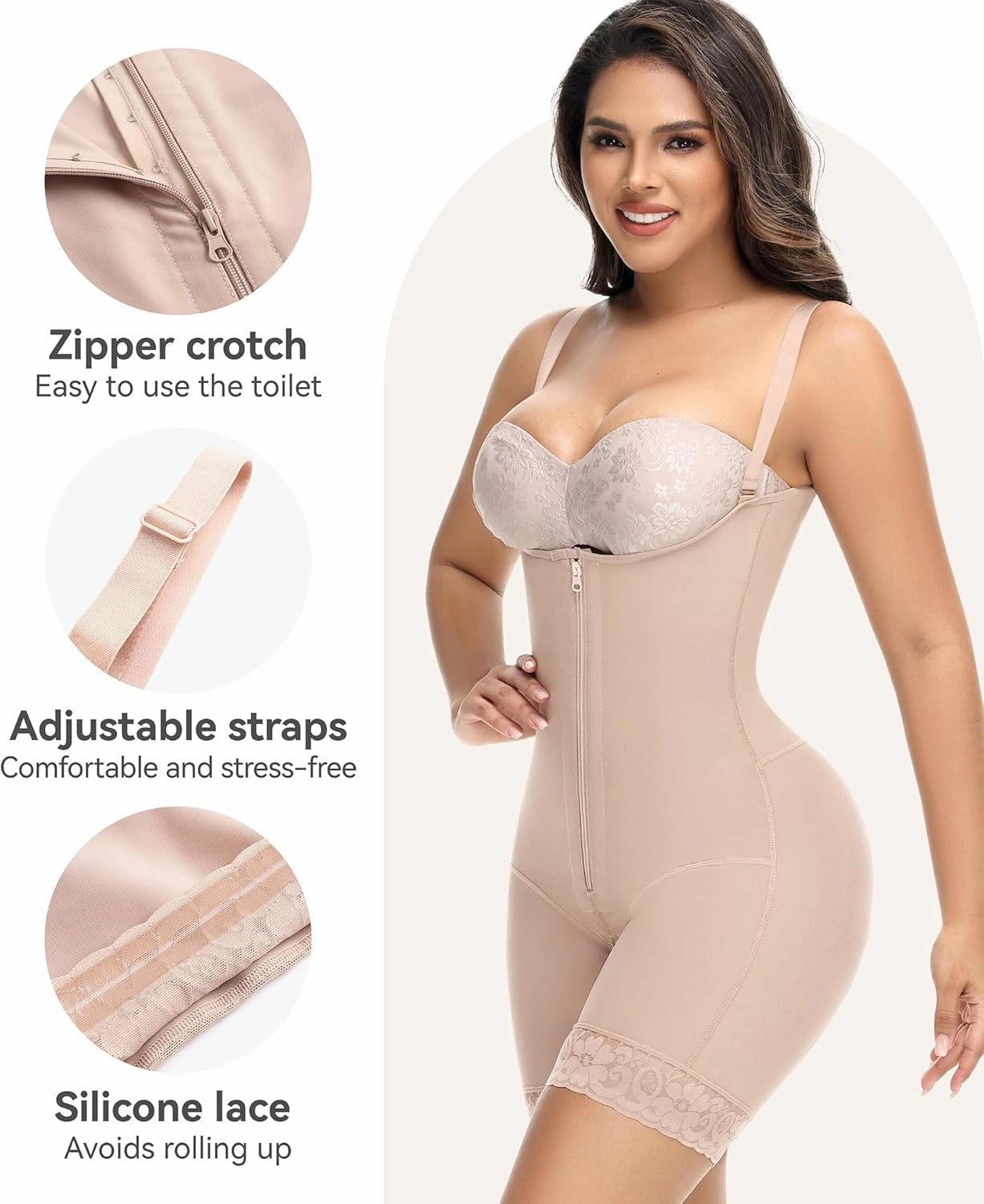 M MYODRESS Fajas Colombianas Moldeadoras Shapewear Tummy Control Body Shaper Stage 2 Compression Garment