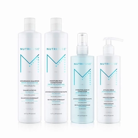 M Nourishing Shampoo 10oz Bundled with Nutrifuse M Moisture Rich Conditioner 10oz, Nutrifuse M Hydrating Leave-In Conditioner 8oz and Nutrifuse M Stylying Creme 8oz