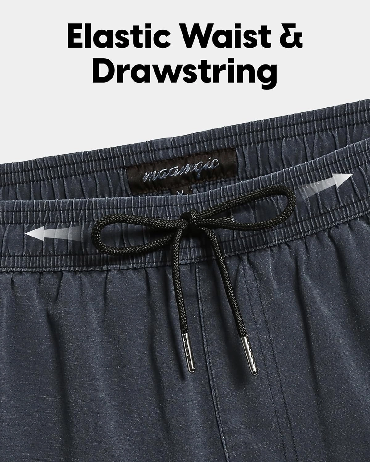 maamgic Men's Swim Trunks with Compression Liner 5.5 inch Beach Shorts Quick Dry Bathing Suits with Zipper Pocket