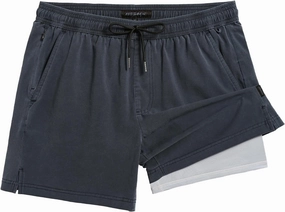 maamgic Men's Swim Trunks with Compression Liner 5.5 inch Beach Shorts Quick Dry Bathing Suits with Zipper Pocket