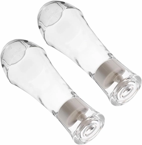 MAGICLULU 2pcs Refillable Glass Mouthwash Dispenser Elegant Clear Bathroom Decanter for Countertops Versatile Use Kitchens and Bathrooms Sleek Design for Home Decor