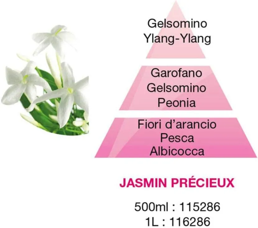Maison Berger - Precious Jasmine Scented Bouquet - Home Fragrance Diffuser   8 Sticks - Long Lasting, Soft and Continuous Diffusion - 125 ml