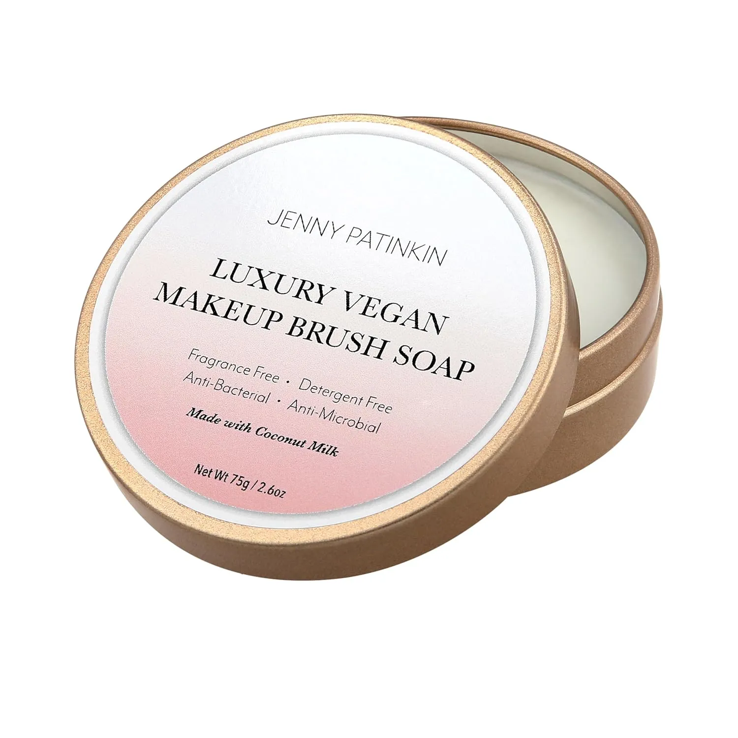 Makeup Brush Cleaner Soap, Luxury Vegan Makeup Brush Soap, For All Brush Types – Synthetic & Natural Solid Cleansing Soap, Professional Brush Cleaning Solution, Cruelty-Free