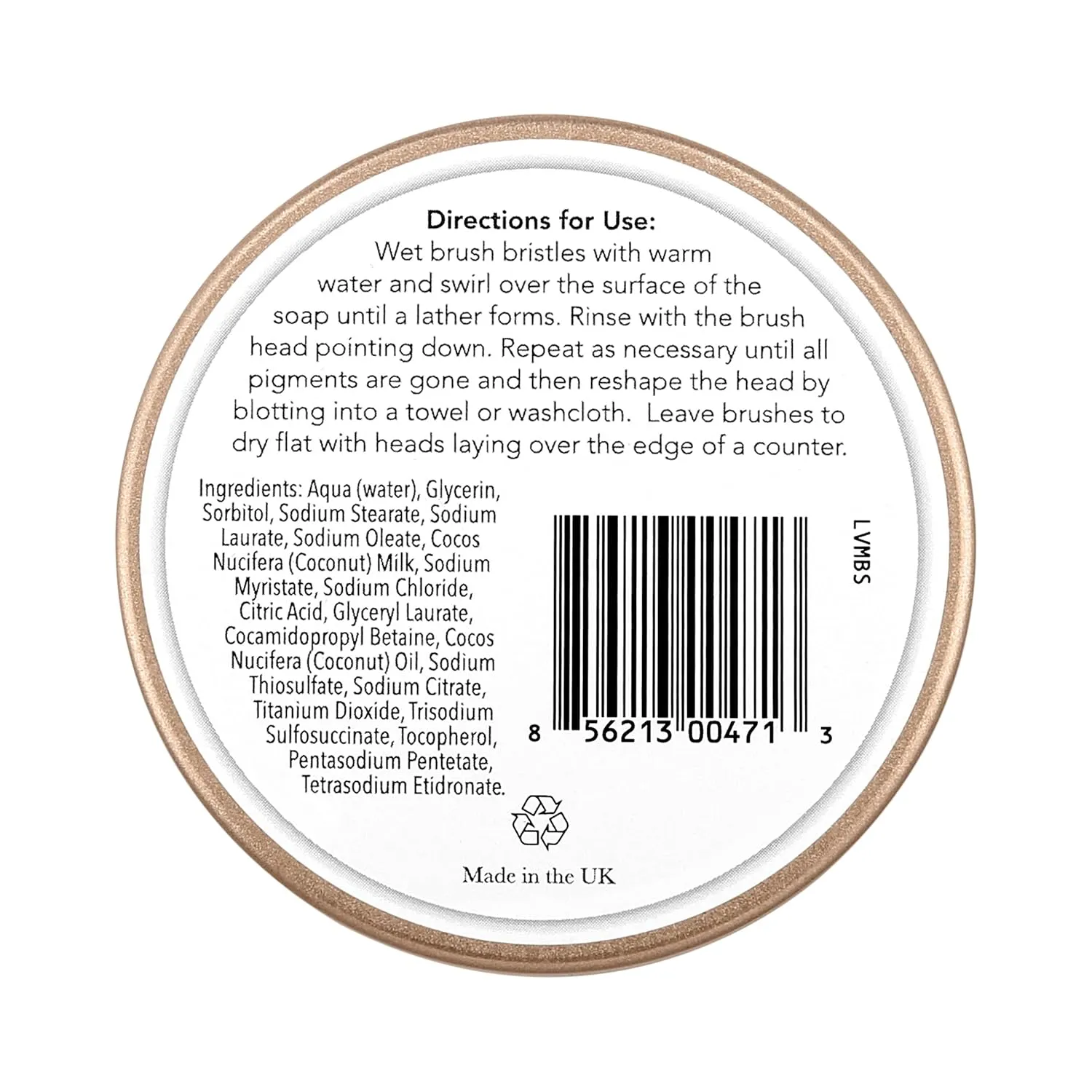 Makeup Brush Cleaner Soap, Luxury Vegan Makeup Brush Soap, For All Brush Types – Synthetic & Natural Solid Cleansing Soap, Professional Brush Cleaning Solution, Cruelty-Free