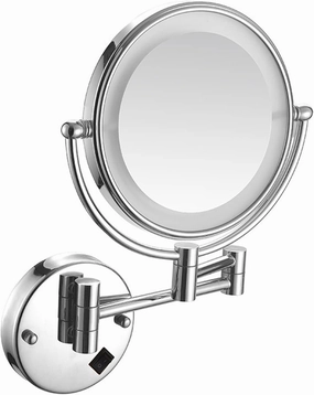 Makeup Mirror Lights Led, Wall Mounted Lighted Makeup Vanity Mirror, Rechargeable Detachable Folding 360 Degree Swivel, for Bedroom Bathroom Hotel