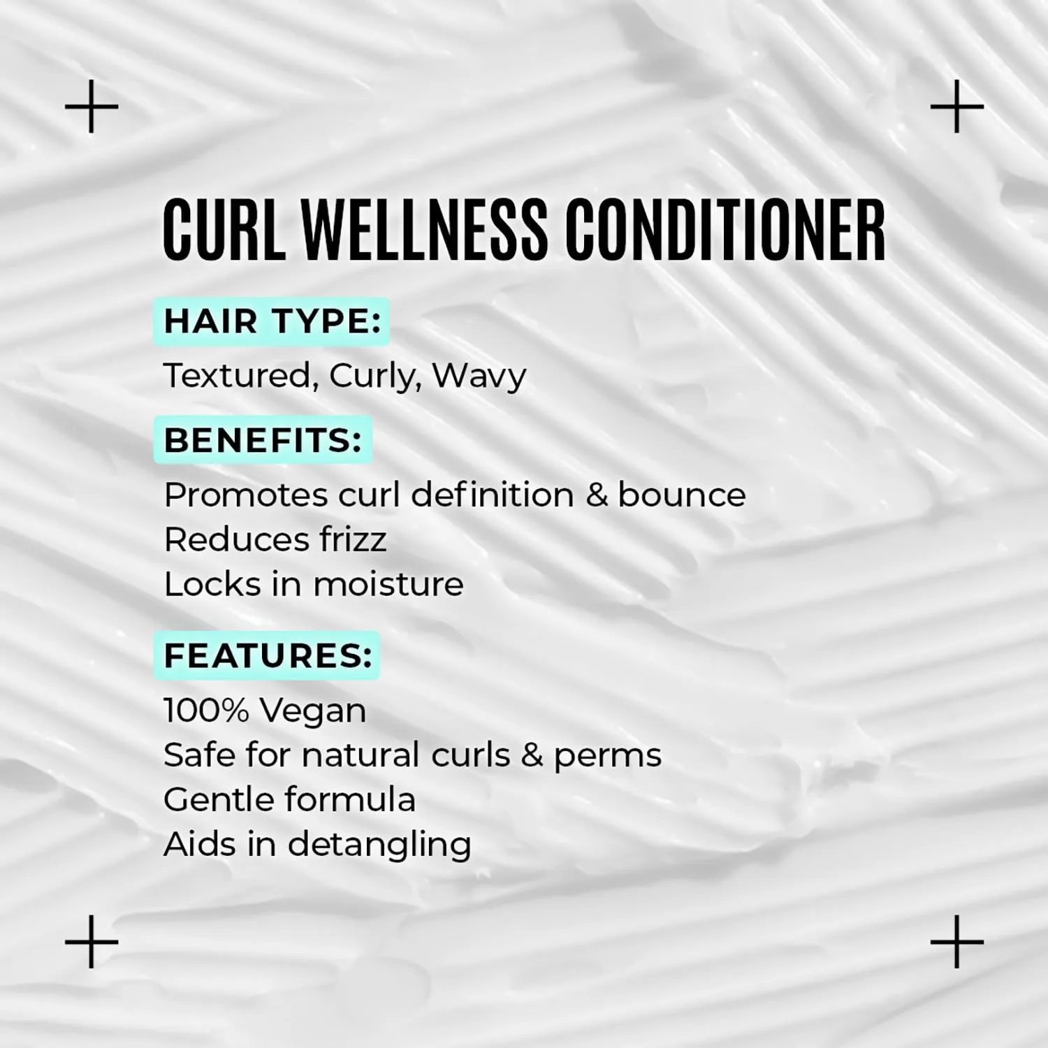 Malibu C Curl Wellness Hair Conditioner - Moisturizing Conditioner for Textured Hair, Frizz Control - Curl Conditioner for Natural & Chemically Processed Curls