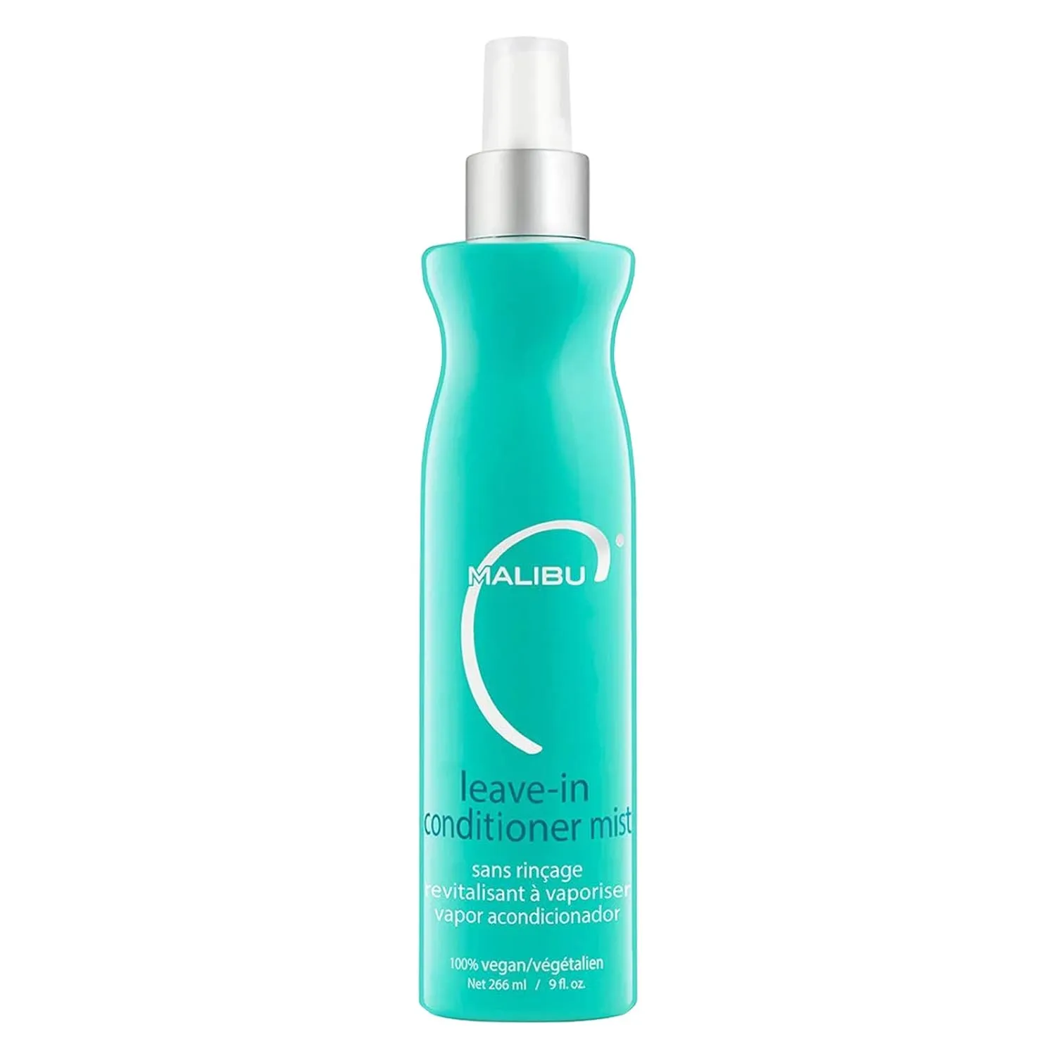 Malibu C Leave In Conditioner Mist - Moisturizing Heat Protectant & Hair Detangler Spray - Leave In Conditioner Spray that Helps to Prevent Color Fading with UV Protection (9oz)