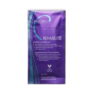 Malibu C REHABILIT8 Smoothing Protein Conditioner - Replenishes Hair Protein & Amino Acids to Prevent Breakage - Hydrating Conditioner for Damaged Hair