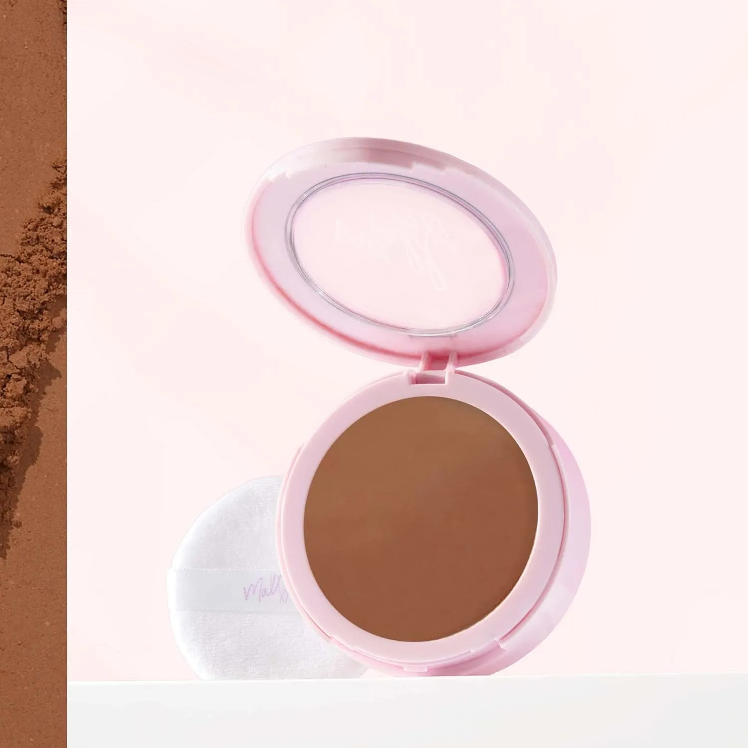 Mally Beauty Soft as Silk Powder Foundation - Deep - Buildable Light to Medium Coverage - Lightweight Matte Finish