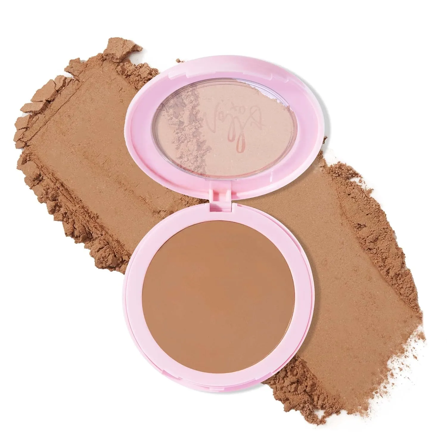 Mally Beauty Soft as Silk Powder Foundation - Tan - Buildable Light to Medium Coverage - Lightweight Matte Finish