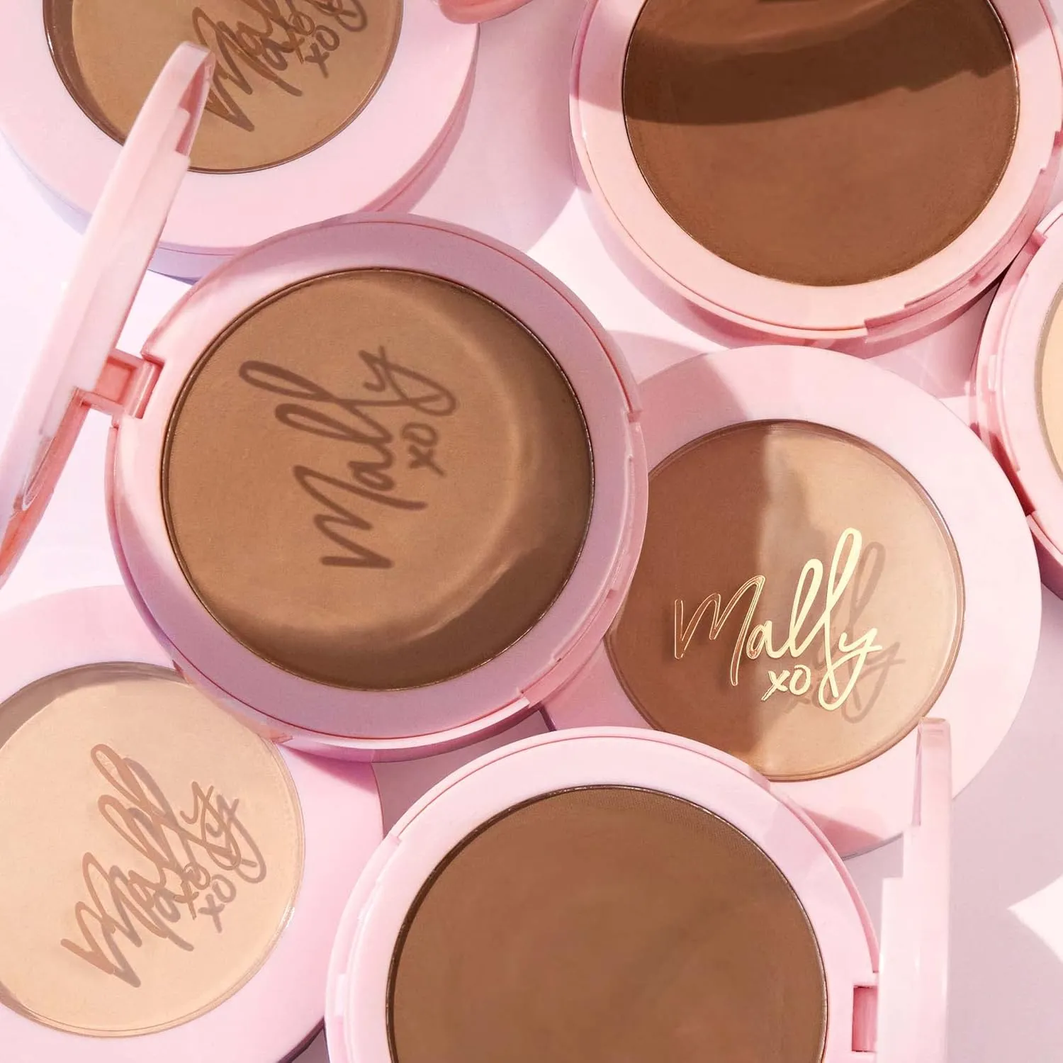 Mally Beauty Soft as Silk Powder Foundation - Tan - Buildable Light to Medium Coverage - Lightweight Matte Finish
