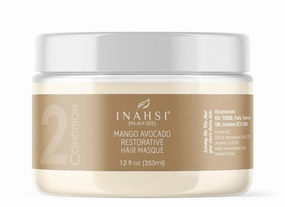 Mango Avocado Restorative Hair Masque | Deep Conditioner for Men, Women & Kids with Curly Hair | Hair Products for Natural Curls - 12 oz | Made in the USA