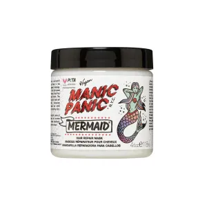 MANIC PANIC Mermaid Mask - pH Balanced Hair Treatment for Dry Damaged Hair Formulated with Hydrolyzed Wheat, Vegetable Proteins, Sunflower Seed   Brazil Nut Oil - Vegan, Unscented Hair Care (4oz)