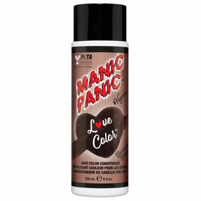 MANIC PANIC Medium Deep Brown Color Depositing Conditioner - Love Color Hair Conditioner Keeps Hair Vibrant, Nourished & Refreshed - Formulated with Shea Butter & Quinoa - Burmese Brown (8oz)