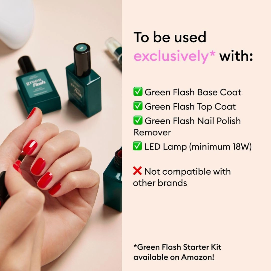Manucurist Green Flash LED Pastel Pink Pop Gel Nail Polish - Vegan, 12-Free, Plant-Based Gel Polish - Strengthens and Protects the Nail - Gel Nail Polishes Gel Polish - Made in France - 0.5 fl oz