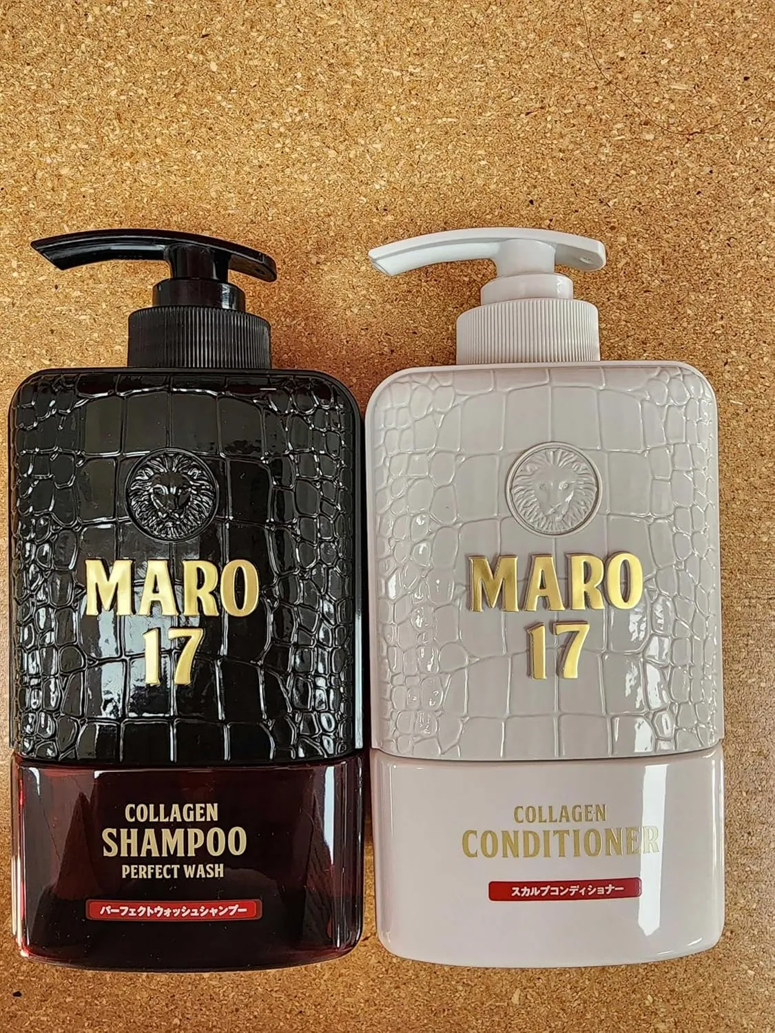 MARO17 Japan's #1 Collagen Shampoo Perfect Wash & Conditioner Duo - Moisturizing, Hair Thickening Shampoo & Conditioner Set - Cleanses Dirt & Regenerate Collagen to Support Healthy Scalp & Fuller Hair