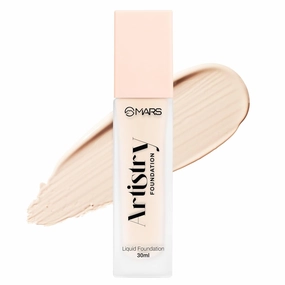 MARS Artistry Foundation, SPF50 PA    , Medium-High Coverage, 30ml, Warm Vanilla, Liquid Matte Finish