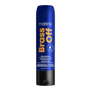 MATRIX Brass Off Blue Conditioner - Tones and Removes Brassy Orange Undertones, Pigmented Conditioner For Color Treated Hair and Lightened Brunettes, Salon Conditioner & Vegan