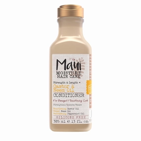 Maui Moisture Strength & Length   Castor & Neem Oil Conditioner, Curly Hair Product for Dry, Damaged Hair, 13 Fl Oz