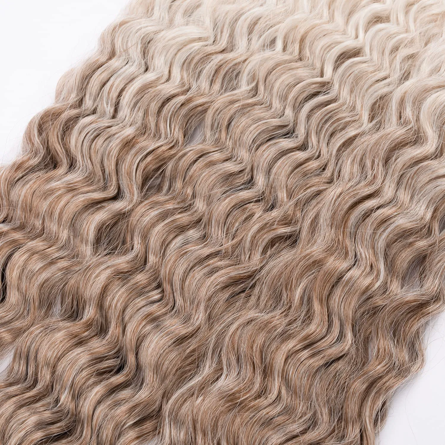 MAYSA Curly Braiding Crochet Hair Synthetic Deep Wave Crochet Hair 30 Inch 6Packs Ocean Wave Hair Extension for Women #10/56c Brown mix Blond