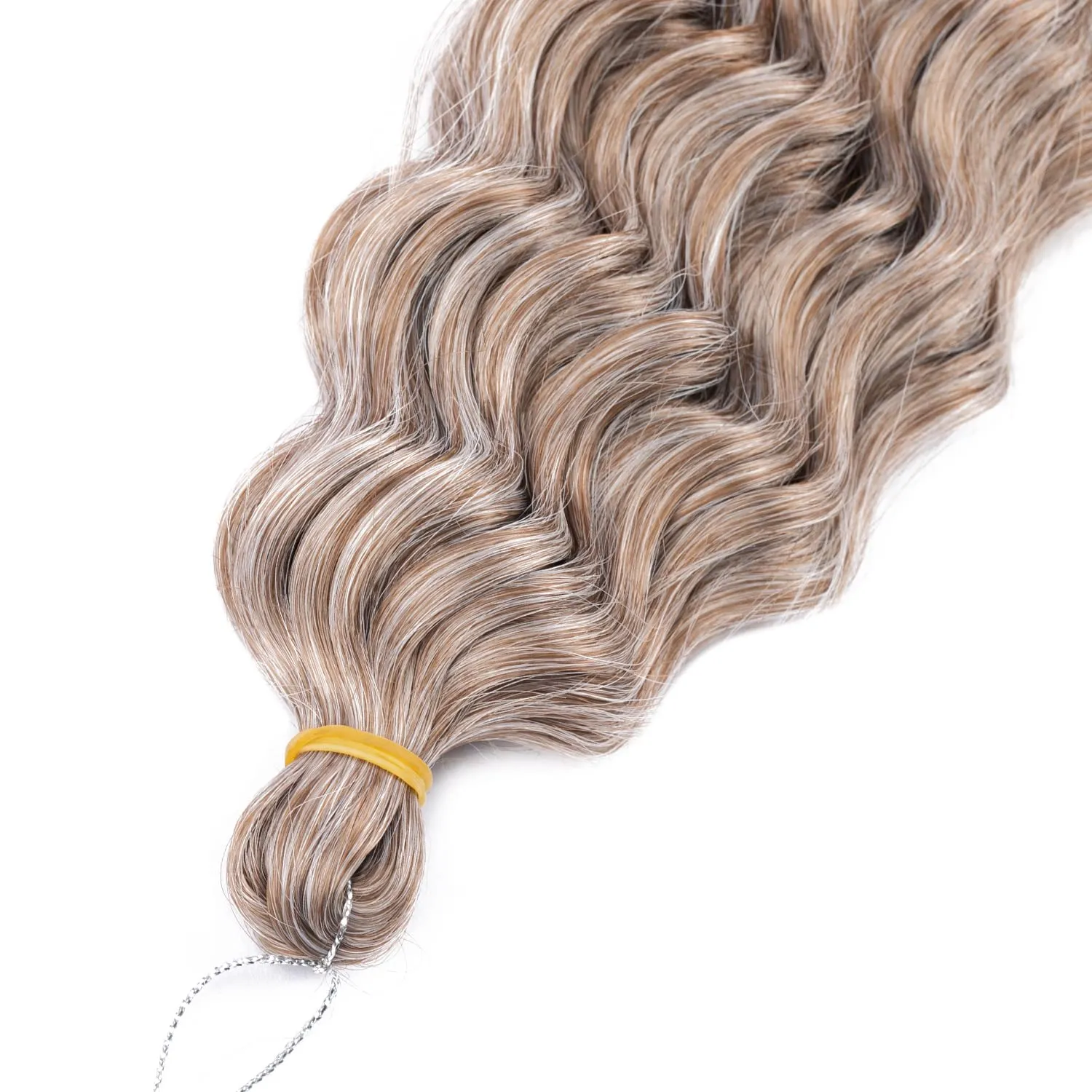 MAYSA Curly Braiding Crochet Hair Synthetic Deep Wave Crochet Hair 30 Inch 6Packs Ocean Wave Hair Extension for Women #10/56c Brown mix Blond