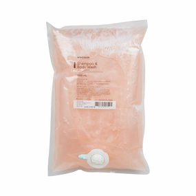 McKesson Body Wash and Shampoo, Refill Bag, Apricot Scent 2000 mL, 4 Count