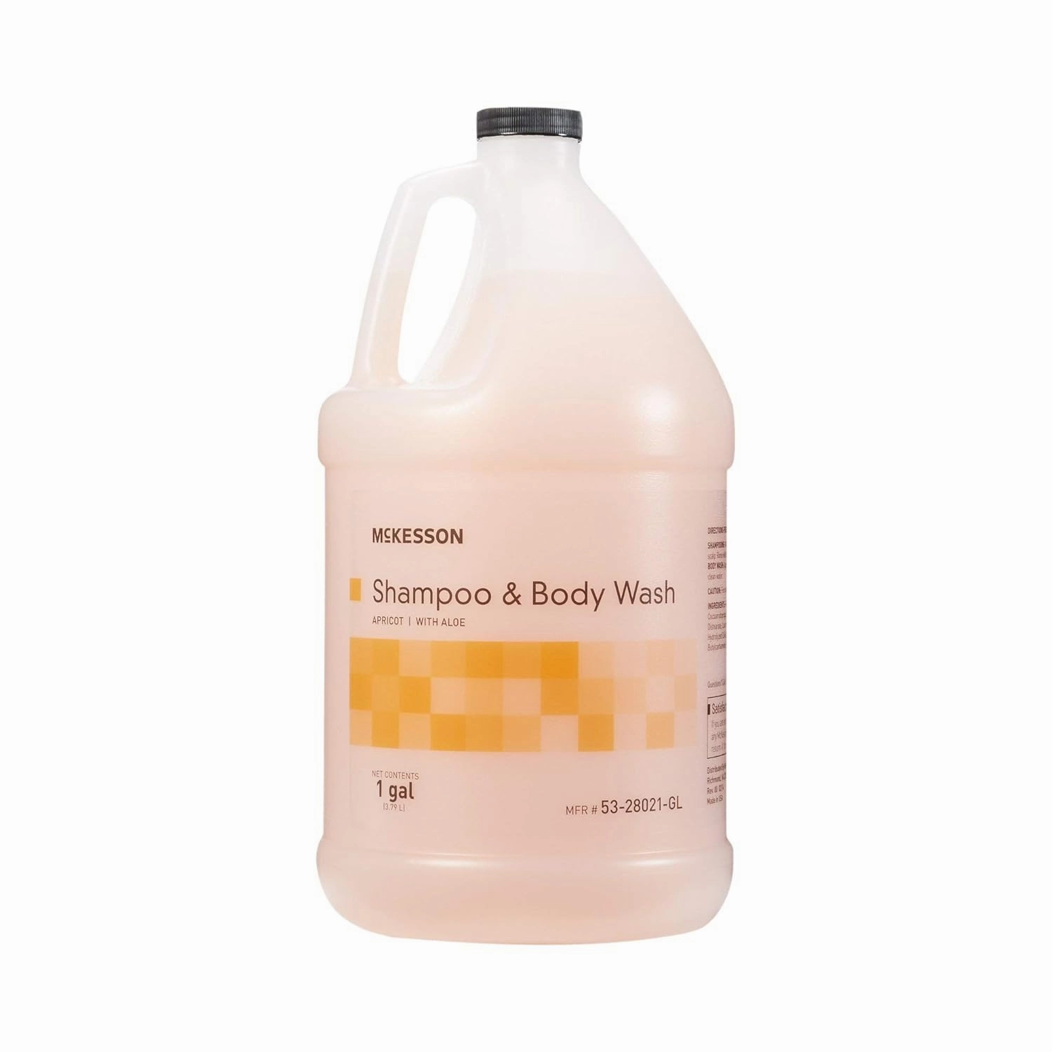 McKesson Body Wash and Shampoo with Aloe, 1 Gallon, Apricot