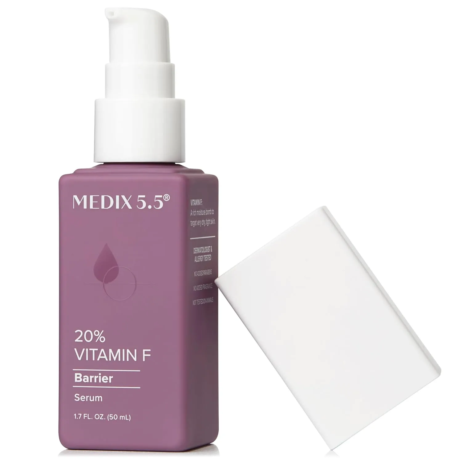 MEDIX Body & Face Moisturizer 20% Vitamin F Oil Hydrating Body Booster & Face Serum | Concentrated Vitamin F   Vitamin E Oil Super Serum For Skin Barrier | Crepey Skin Treatment, 1.7 Fl Oz